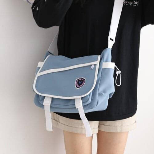 Japanese Fresh Crossbody Bags for Women 2021 New Purses and Handbags Luxury Designer Blue Womens Shoulder Bag Ladies