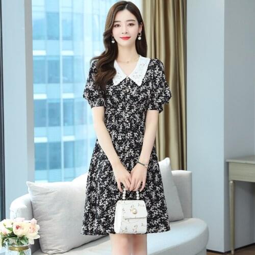 Fashion Boho Style Floral Print Dress Long Sleeve Women Mini Dress V Neck Loose Ladies Dresses Beach Sundress