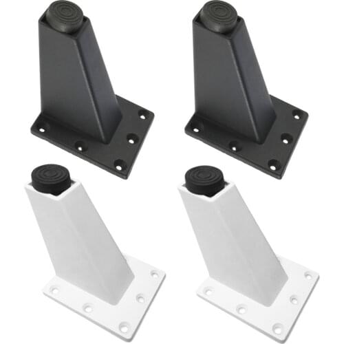 1/2/4pcs Black White Modern Practical Cupboard Oblique Furniture Legs Sofa Office Couch Cabinet TV Stand Legs Aluminum Alloy