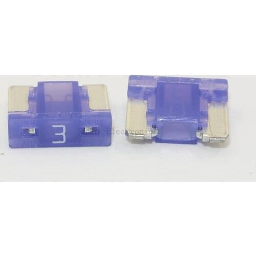 10pcs 3A fuses Micro Short Low profile Mini blade 3A amp APS/ATT fuse for Honda Toyota Lexus