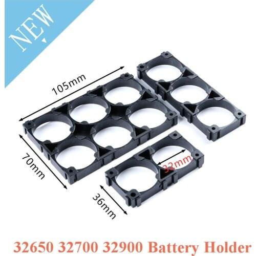 32650 32700 32900 Battery Case Holder Bracket Cell Safety Anti Vibration Plastic Brackets Batteries Connection Seat 1x2 1x3 3x4