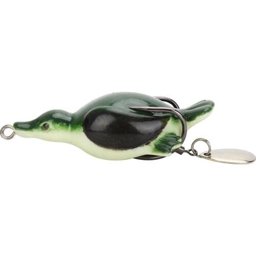 5Pcs Hard Duck Fishing Lure 7cm 11g Frog Crankbait Attractant Tackle Artificial Lures Pike/Floating Wobbler for Fishing Swimbait