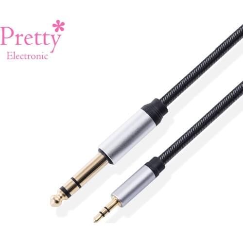 Audio Cable 3.5mm to 6.5mm Adapter Aux Cables Guitar Mixer Amplifier CD Player Speaker Gold Plated 3.5 to 6.5 Jack Male Splitter