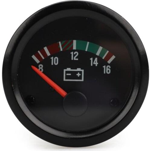 2" 52mm Car Voltmeter 8-16V /18-32V Pointer 12V /24V Volt Gauge Voltage Meter Yellow Light Car Meter