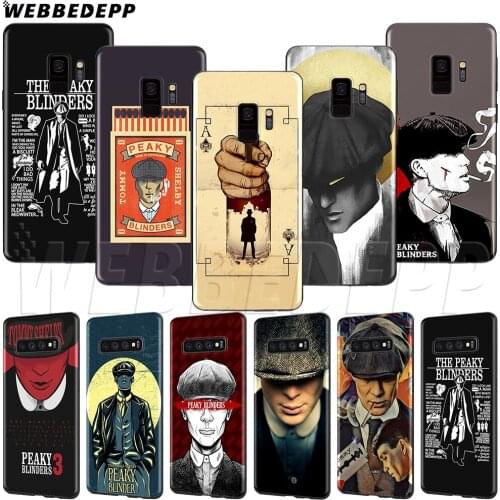 WEBBEDEPP Peaky Blinders TPU Soft Case for Samsung Note 8 9 10 S6 S7 S8 S9 S10 S10e S20 ultra A71 A51 A81 A91 Lite Edge Plus