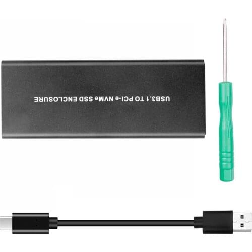 Kebidu SSD Hard Disk Case USB 3.1 to M.2 NVME PCIe SSD Enclosure Adapter Storage NVME M-Key to Type C Adapter Case For NVME SSD