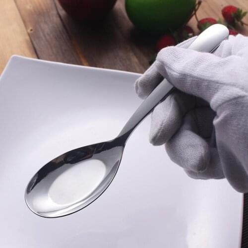 Flat Bottomed deepen Spoon Of childrens Stainless Steel Coffee Spoon Ice Cream Dessert Tea Spoon For Picnic Kitchen Accessories