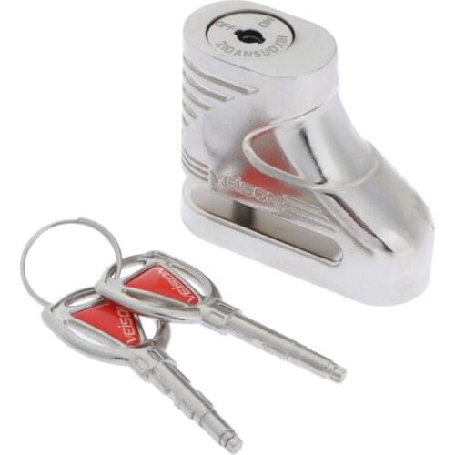Disc Lock wiith 2 Keys, Anti Theft Motorcycle Wheel Padlock,5mm Dia Pin for Bike Motorbike Scooter ATV