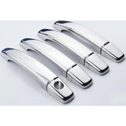 For 2006-2018 Chevrolet Captivab Car Styling 8pcs Abs Chrome Door Handle Protective Covering Cover Trim