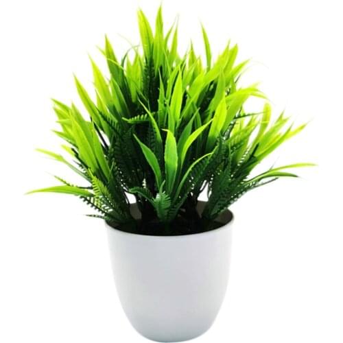 Artificial Plants For Home Decoration Fake Flowers 1pcs Durable And Not Fragile Easy To Maintain Tabletop Ornaments Green Bonsai