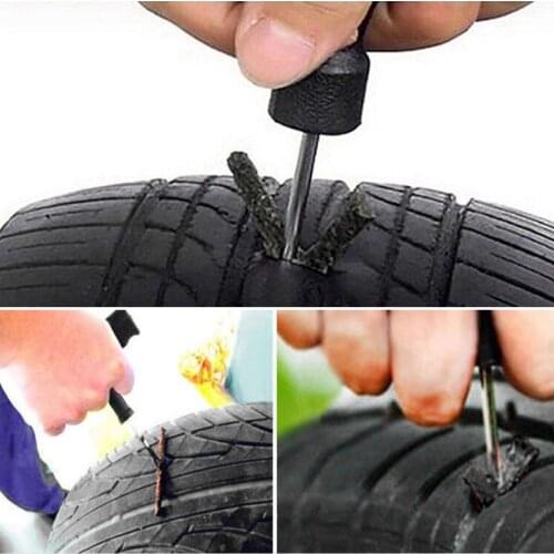 50Pcs Car Tire Repair Kit auto motocycle tair repair Inner Tire Rubber Strip Emergency Vacuum Auto Tire Fast Repair Tool Match