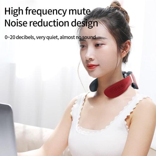 6 Heads Neck Massager Electric Pulse Neck And Back Relaxation Pain Relief Health Care Tools Cervical Vertebra Physiotherapy