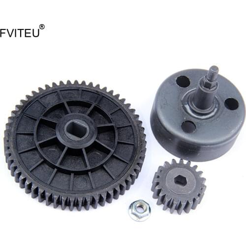 FVITEU 55T/19T High Torque Spur Metal Gear Set With Clutch Bell for 1/5 hpi rovan baja 5b ss king Motor