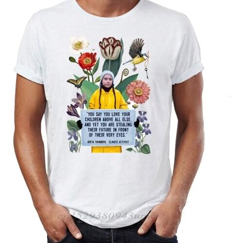 Mens T Shirt Greta Thunberg Climate Change Activist How Dare You Un Speech Awesome Artwork Drawing Printed Tee