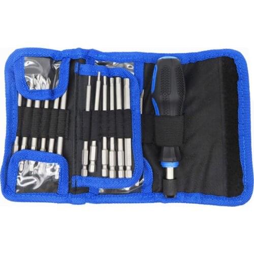 24pcs 1/4" 100mm Screwdriver Bit Set CR-V Screwdrivers Bits Phillips Slotted Torx Hex Pozidriv Screw Driver Screw-driving Tools