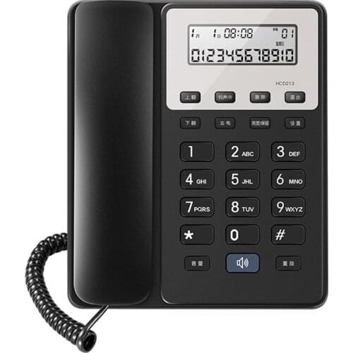 Desktop Phone Landline for Office Home with Caller ID, Calling Hold, 3 Levels Adjustable Ringtone Volume, Business Telephone
