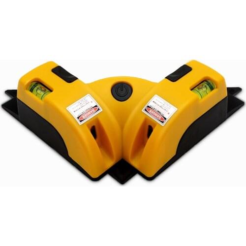 High Quality Right Angle Winkel 90 Grad Vertical Laser Level Line Projection Level Laser Measurement Tool with Two Suction Cups