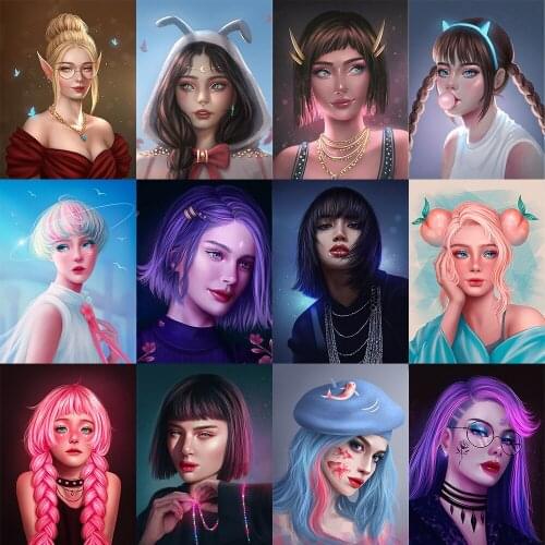 Full Square Diamond Embroidery Sexy Cool Girl 5D Diy Diamond Painting Rhinestone Cross Stitch Kit Home Decoration Bedroom Craft