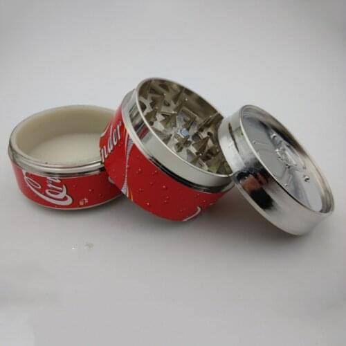 1Pcs Creativity 3-layer Metal Tobacco Grinder Smoking Herb Cutter Lightning-Shaped Spice Weed Cutter Tobacco Grinder