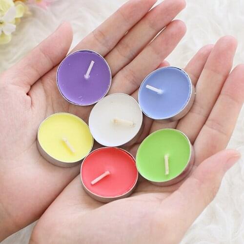 Birthday romantic smokeless candle incense tealight small candle decoration 10pcs tea light