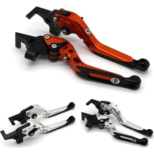 With logo Motorcycle Frame Ornamental Foldable Brake Handle Extendable Clutch Lever For KAWASAKI ZXR400 ZX-R400
