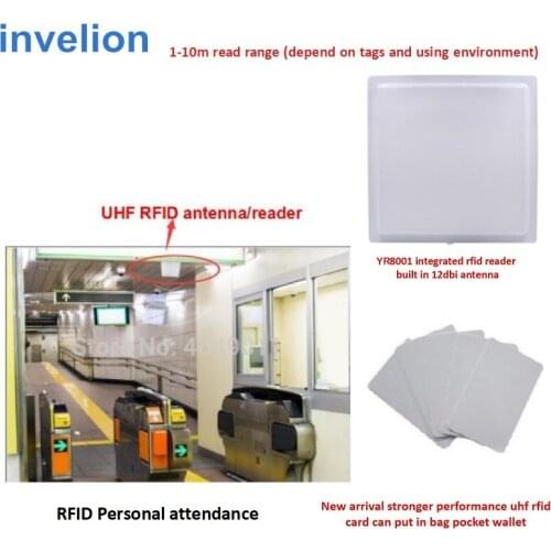 Long distance rfid tag reader 450*450mm read 1-10meters RS232 Wiegand , 12dbi linear polarization antenna Supported Tag RSSI