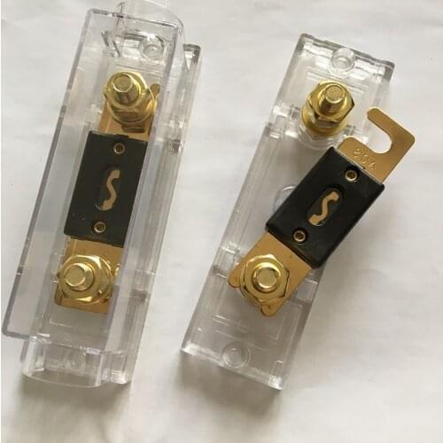2PCS/LOT Good Quality 80A 100A 150A 200A 250A 300A ANL Fuse Holder Distribution in line 0 4 8 GA Positive With ANL Fuse