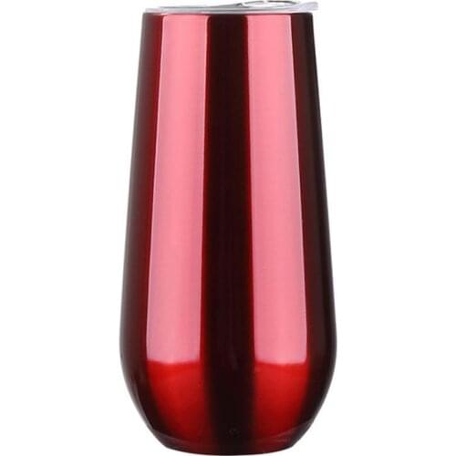 1Pc 6oz Double-Wall Stainless Steel Vacuum Insulated Cup Coffee Tea Mug Tumbler Thermoses Office Kitchen Supplies Accessories