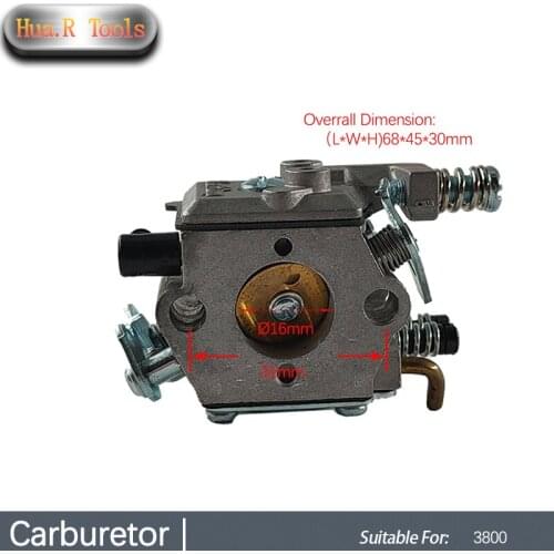 High Efficiency Carburetor 38cc For Zenoah 3800 Outdoor Replacement Chainsaw Trimmer Spare Power Tool