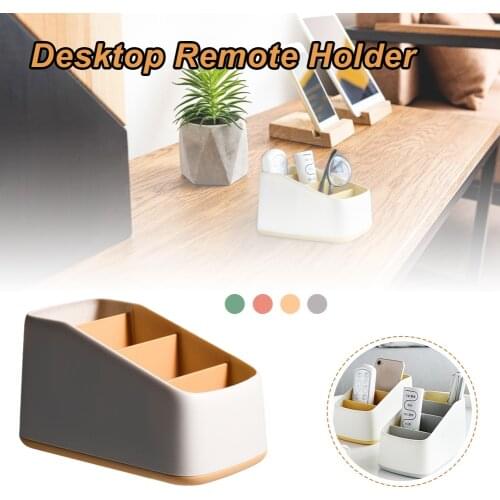 Cosmetic Storage Box Remote Control Holder Storage Container 4 Grid Desktop Stationery Organizer Box Home Storage Dropshipping
