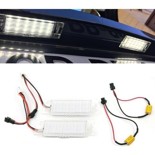 2PCS Error Free LED Number License Plate Light Lamp for Alfa Romeo 159 147 156 166 Giulietta MiTo GT Brera Spider