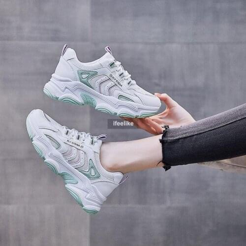 2021 Women Shoes Fashion Women Sneakers Sports Shoes White Women Vulcanize Sneakers Women Walking Platform Shoes