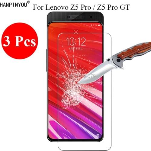 3 Pcs/Lot New 9H 2.5D Tempered Glass Screen Protector For Lenovo Z5pro / Z5 Pro GT 6.39" Phone Protective Film + Clean Tools