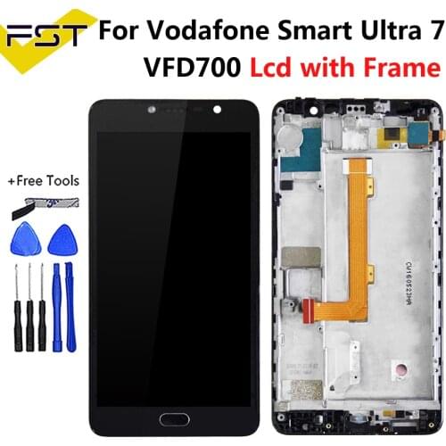 5.5''For Vodafone Smart ultra 7 VFD700 LCD Display+Touch Screen Digitizer Assembly With Frame for Vodafone ultra7 vf700 VFD-700