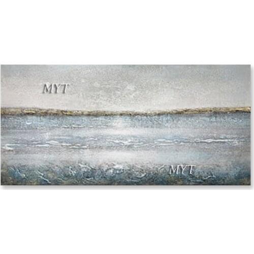 Simple Abstract Design Black And White Canvas Oil Painting Abstract Seascape Wall Picture Art No Frame Modern Decorative Artwork