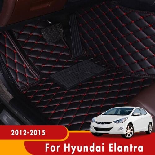 For Hyundai Elantra 2015 2014 2013 2012 Car Floor Mats Carpets Auto Interior Parts Styling Automoblies Custom Mat Rugs