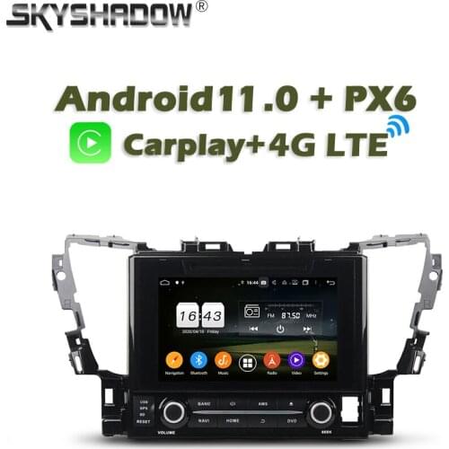Wireless Carplay PX6 Car DVD Player Android 10 4GB+64GB Wifi Bluetooth 5.0 RDS Auto RADIO GPS For Toyota Alphard 2015 2016 2017