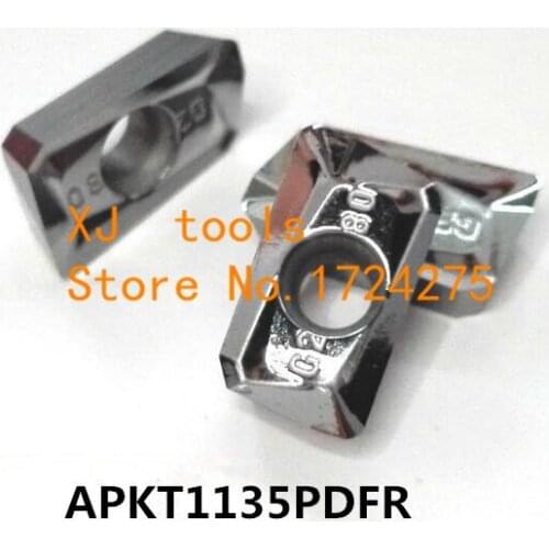 Free Shipping 10pcs APKT1135PDFR Turning carbide Aluminum inserts,Blade for BAP300R Milling cutte Holder,Suitable for Aluminium