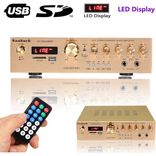 920W 220V Bluetooth HiFi Amp Stereo AV Surround Digital Amplifier FM Karaoke Cinema 5CH Home Theater Amplifiers Home Amplifiers