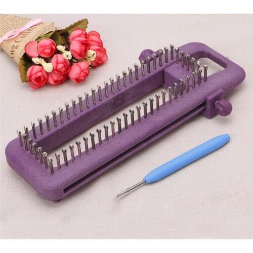 Home Sewing Tools Accessory Adjustable Sock Loom Kit Knitting Socks Scarf Hat DIY Hand Craft Tool Plastic Knitter Knitting