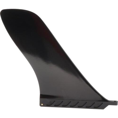 Surf Single Center Fin Longboard Surfboard Flex Fins - Black