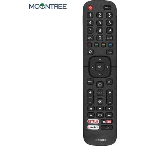 EN2X27HS replacement remote control for Hisense smart TV with Netflix You Tube 43K300UWTS0100 49K300UWTS 55NEC5200 65K5500UWTS
