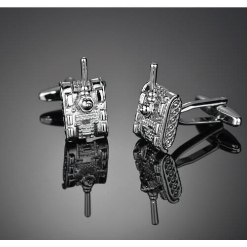 Retro Europe Tank Cufflinks for Mens Luxury Business Shirts Gift High Quality Cuff Links Fashion Mens French Shirt Cufflink