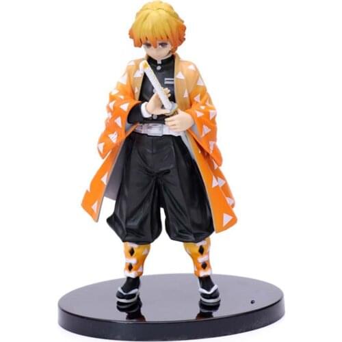 Anime Demon Slayer Figure Kamado Tanjirou Nezuko Action Figures PVC Model Toys Zenitsu Figurine Inosuke Kimetsu No Yaiba Figura