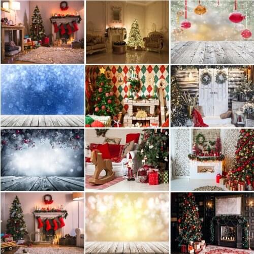 Christmas day Backgrounds For Photography Winter Snow Gift Baby Newborn Portrait Photo Backdrops 210316SLT-04