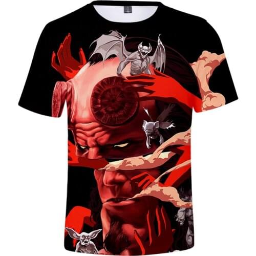 Hot Sale Hellboy T Shirt Men And Women Summer Style Fashion Casual O-Neck T-Shirt Hip Hop Harajuku Cool 3D Printed Top Tees