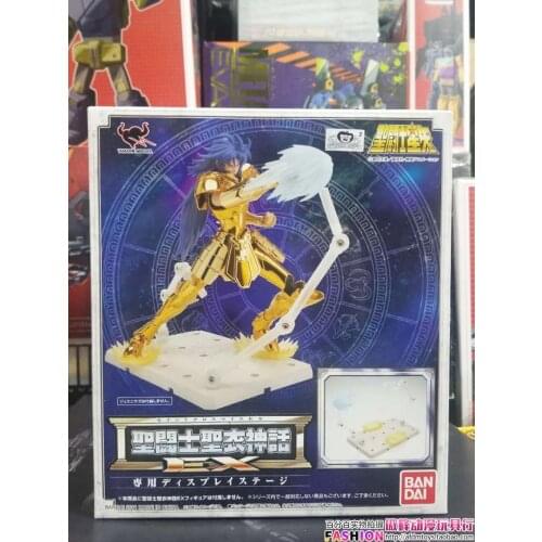 BANDAI Model toys Saint Seiya Cloth Myth Gold Ex Gemini saga clutch shot Special Effect action Figure toy Great Collection