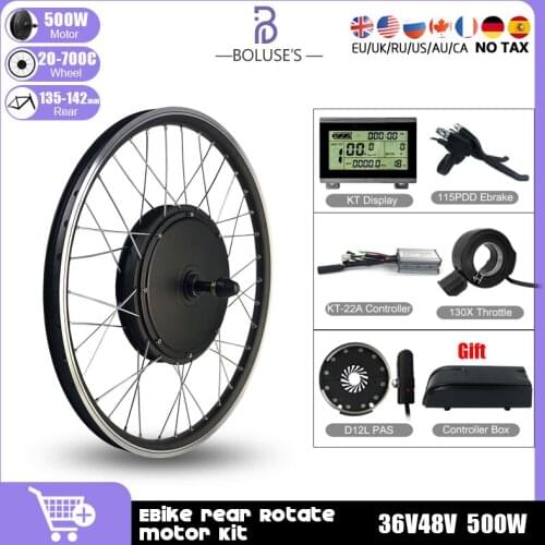 EBike Conversion Kit 36V48V 500W Rear Rotate Wheel Hub Motor 20-29 Inch 700C Motor For bicycle Electric Bike Conversion Kit