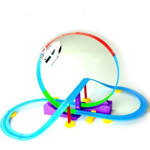 Hot Sell 3D Festive Gifts Fast Train Track Roller Coaster Toy Electric Rail Car For Educational Assembled Toys Child Gift Puzzle