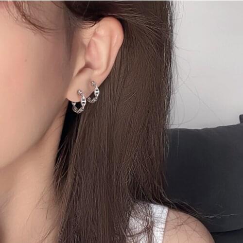 Luckydays New Vintage Round Huggies Small Hoop Earrings For Women Circle Earring Ear Buckle Fashion Jewelry